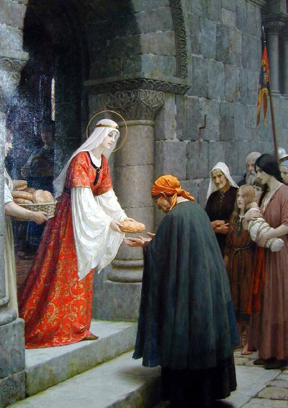 Edmund Blair Leighton The Charity of St Elizabeth of Hungary oil painting image